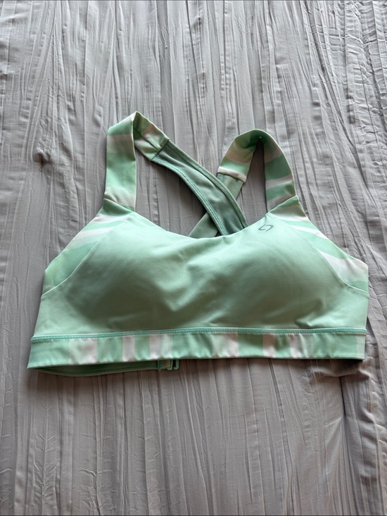Moving Comfort Other - Moving Comfort Mint Green Striped Sports Bra